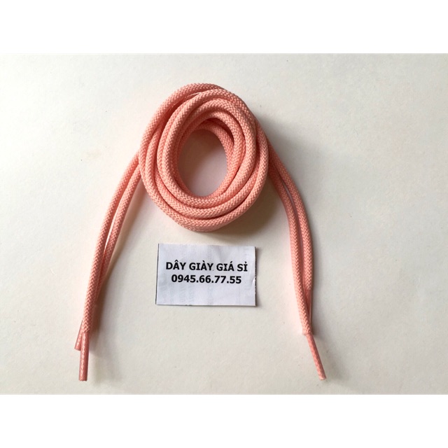 Dây giày tròn màu hồng