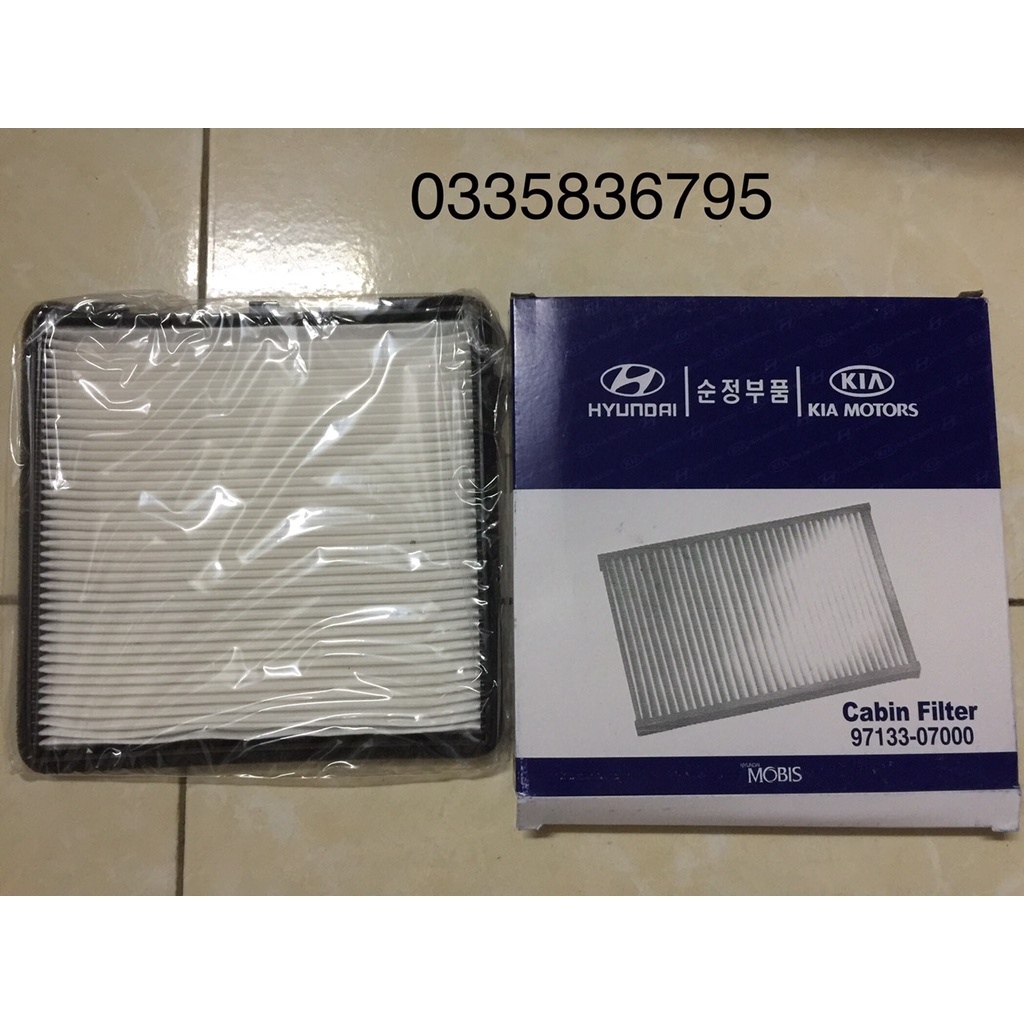 [Sỉ-Lẻ] Lọc gió điều hòa, máy lạnh xe Hyundai I10, Kia Morning, Hyundai Eon (Mã: 0713307000/9713307010)