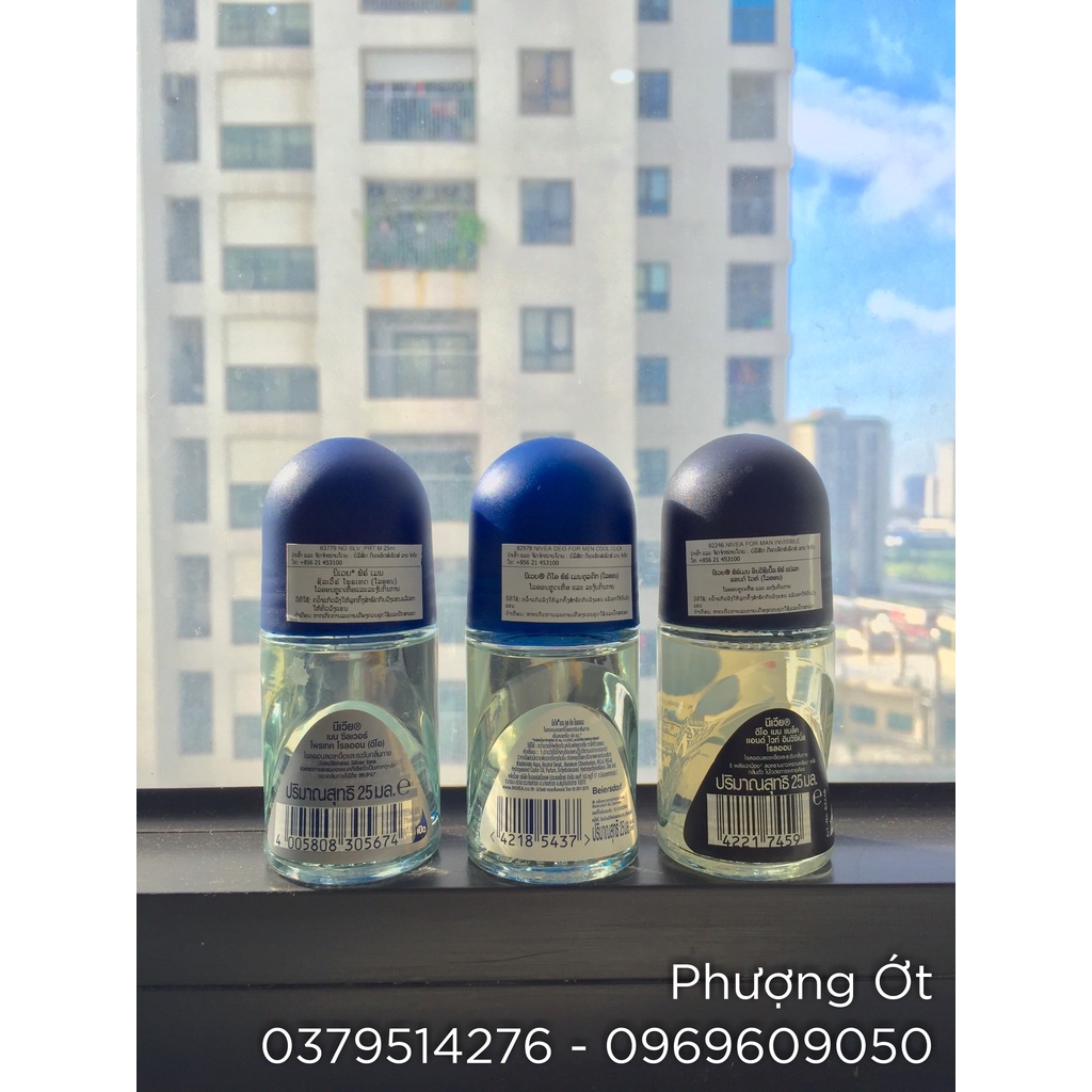 Lăn nách khử mùi Nivea men 50ml Thái Lan nhiều mùi hương