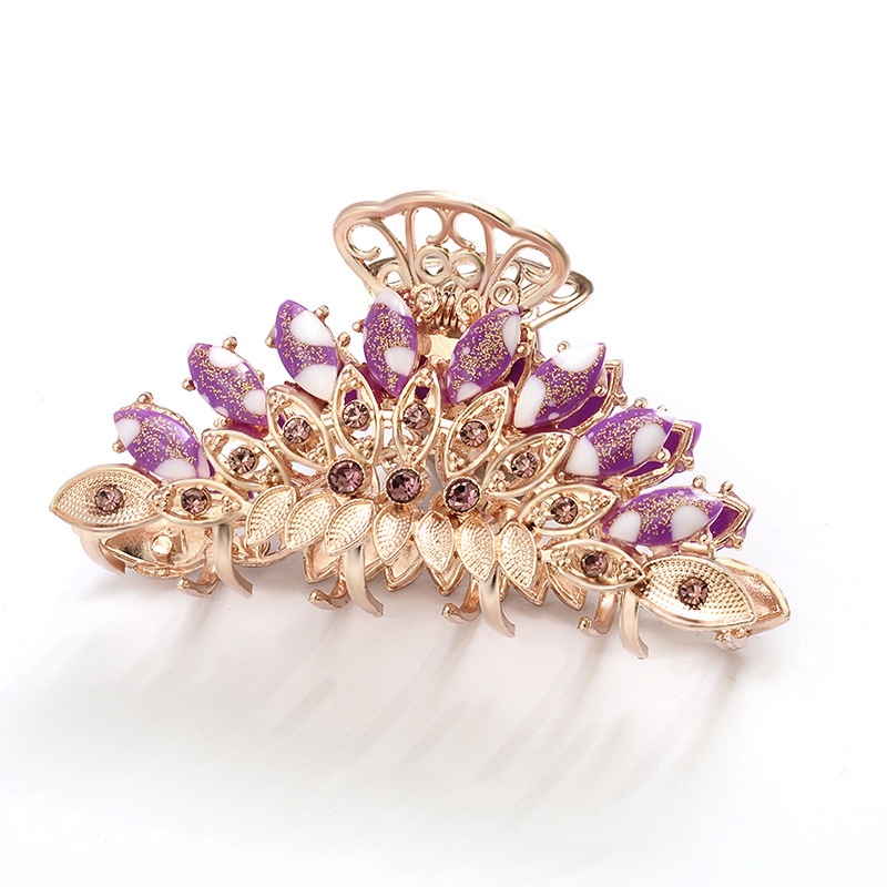 Kẹp Tóc Đuôi Ngựa Đính Kim Cương Giả Phong Cách Hàn Quốc Cho Nữ