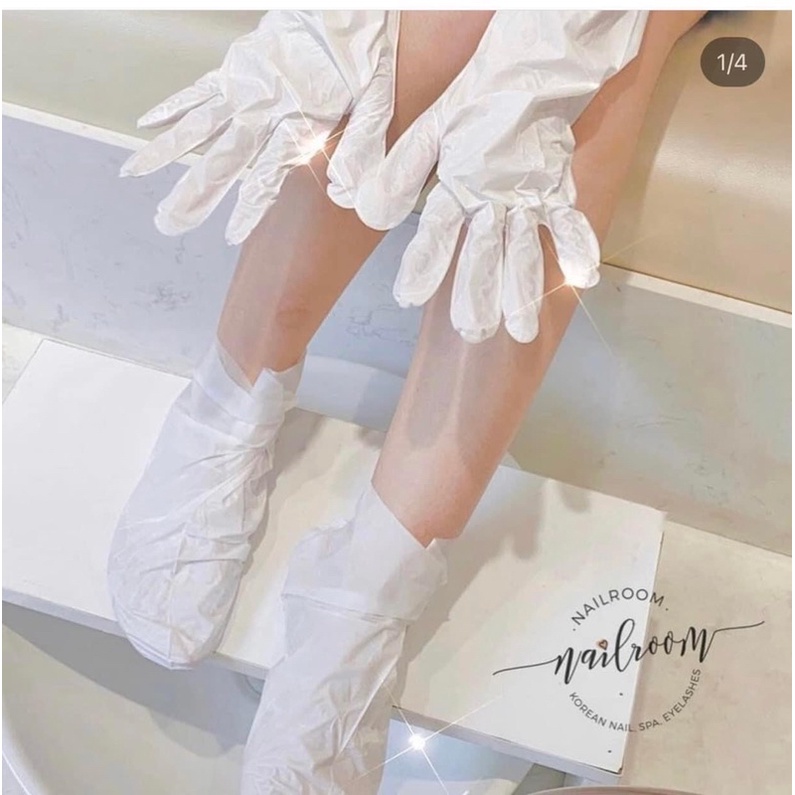Mặt Nạ Ủ Tay - Chân Sữa Dê Làm Trắng Da Giảm Thâm, Giảm Nhăn, Làm Mịn Da Làm Nail