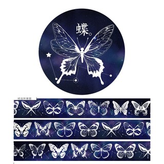 Washi tape Bướm đêm lẻ 1m