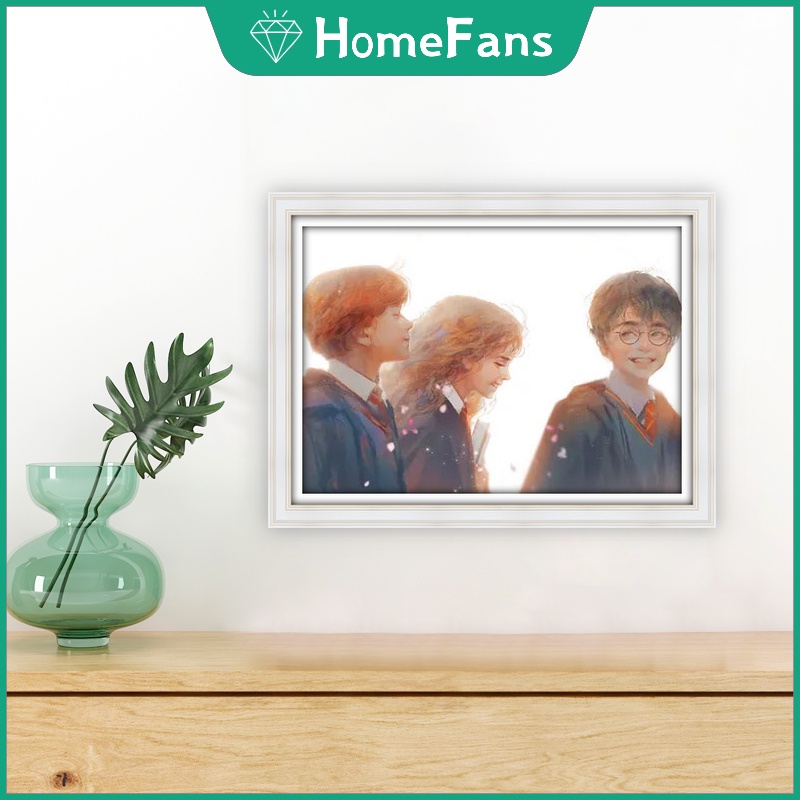 Bộ Tranh Đính Đá 5D Tự Làm Hình Harry Potter 30x40cm/40x50cm Trang Trí Nhà Cửa