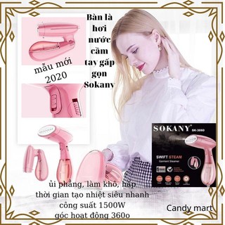 [Mẫu Mới Siêu Hot] Bàn Là Hơi Nước Cầm Tay Gấp Gọn SOKANY Công Suất 1500W Mẫu Mới 2020