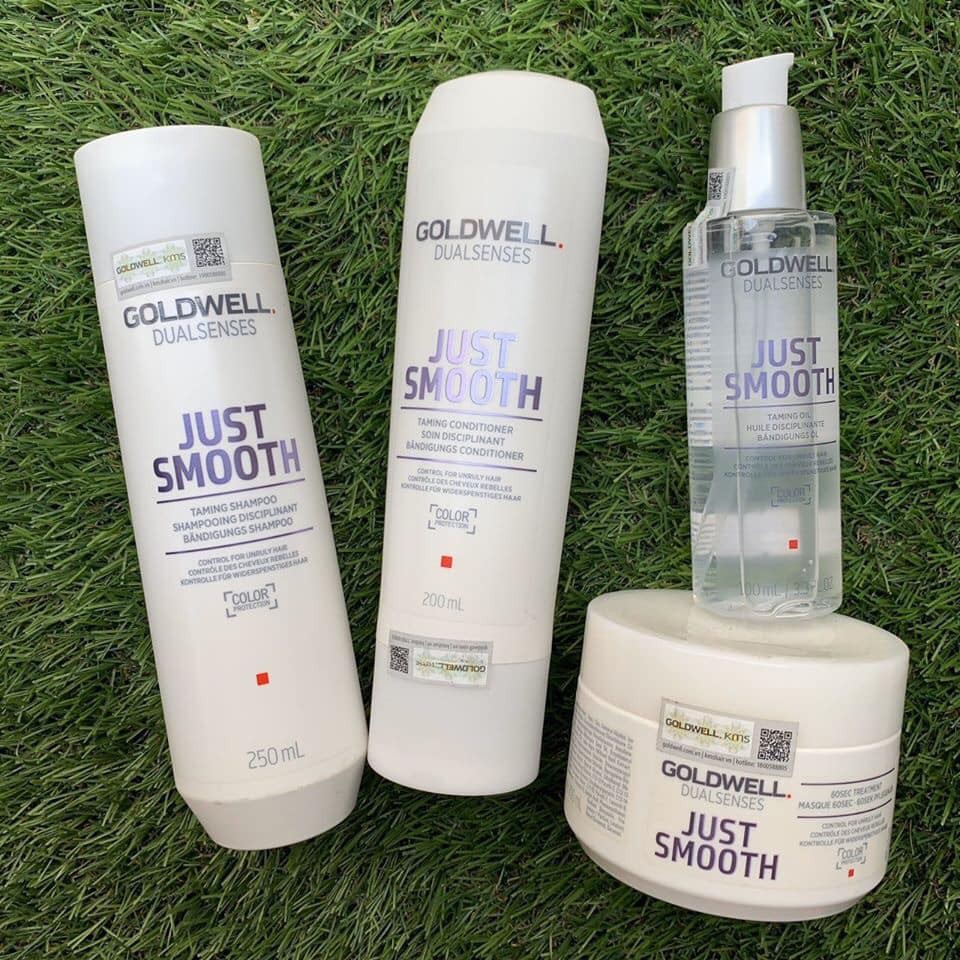 DẦU GỘI XẢ GOLDWELL SUÔN MƯỢT JUST SMOOTH 250ML-200ML