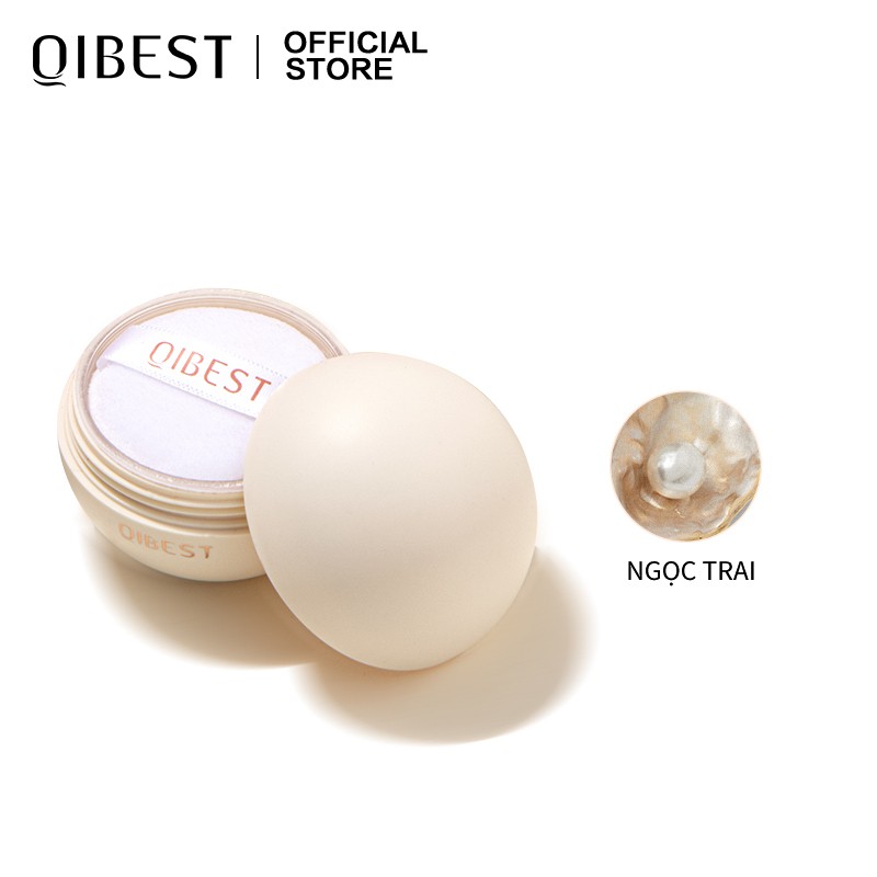 Phấn Phủ QIBEST Dịu Nhẹ Chống Thấm Nước Lâu Trôi 5 Màu 34.5g