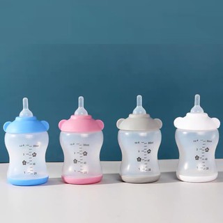 Bình Ti Bình Sữa Chó Mèo Sơ Sinh cao cấp silicon 80ml - 100ml Meogog