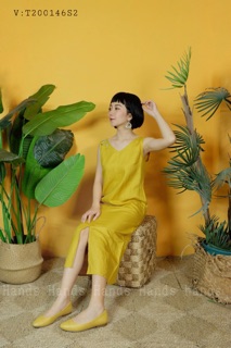 Váy sát nách cổ tim thêu