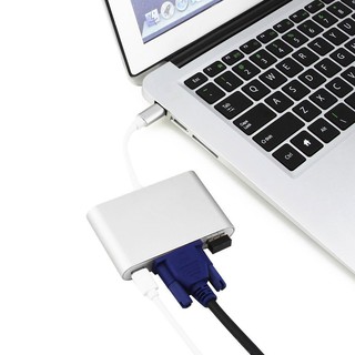 Cáp Chuyển Đổi Type-C Sang USB 3.0 VGA Adapter Cao Cấp