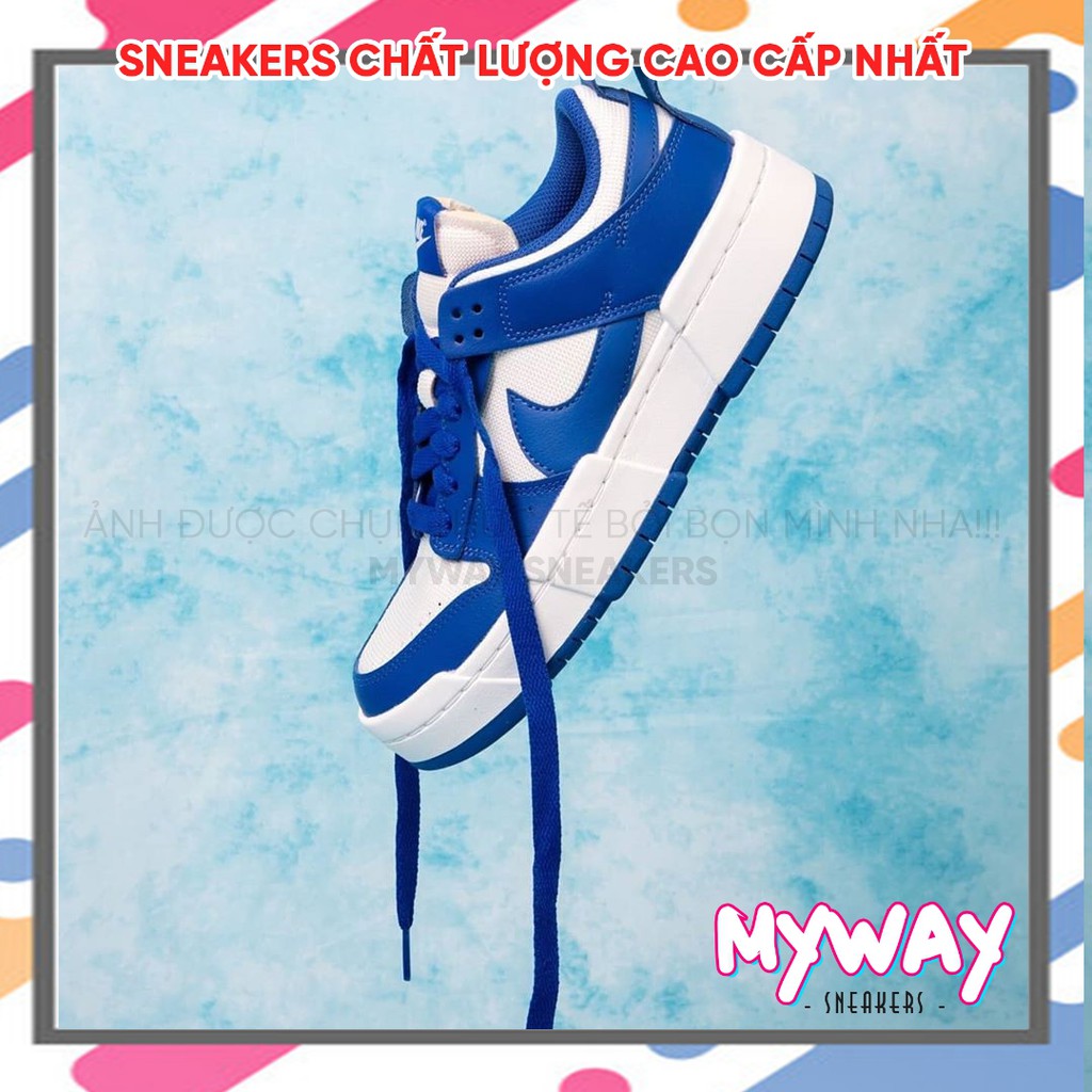 Giày thể thao DUNK LOW DISRUPT "GAME ROYAL" màu trắng xanh HÀN QUỐC