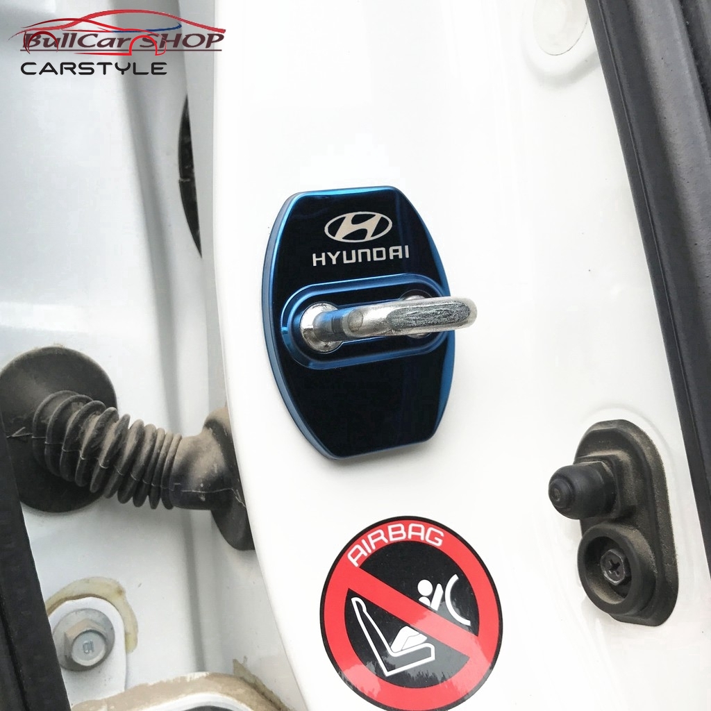 Set 4 Nắp Đậy Chốt Khóa Cửa Xe Hơi Hyundai Elantra I10 I30 Ioniq Atos Getz Tucson Ioniq Santa Fe Atos Kona Getz Accent, KONA, Santafe 2021