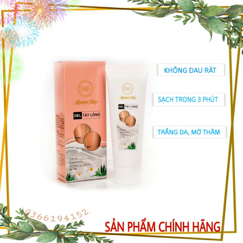 [Giá sỉ] Gel tẩy lông Mamen shop - sạch lông sau 5p- dưỡng da, mờ thâm- không đau rát