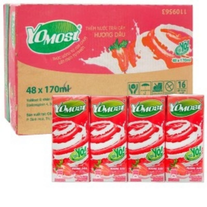 Sữa YoMost vỉ 4 hộp 170ml