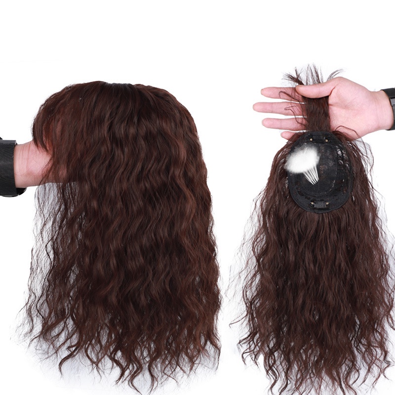 Tóc giả WIGSIN xoăn dài vô hình bằng sợi tổng hợp thời trang cho nữ