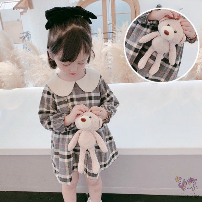 Đầm Kẻ Sọc Kiểu Hàn Quốc Thiết Kế Xinh Xắn Dành Cho Bé Gái