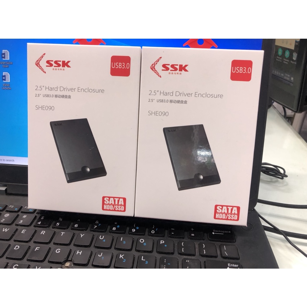 Chính Hãng - Hộp Đựng Ổ Cứng Di Động SSD/ HDD Box Ssk She091 - 2.5 Sata 3.0 TỐT (Hình Thực Tế)