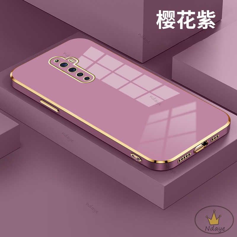 Ốp Lưng Reno 2F Reno2 Reno3 Reno Reno7Z Reno6Z A91 Ốp Điện Thoại Tpu Màu Trơn Bảo Vệ Camera Cho OPPO RENO 2F NDYZB
