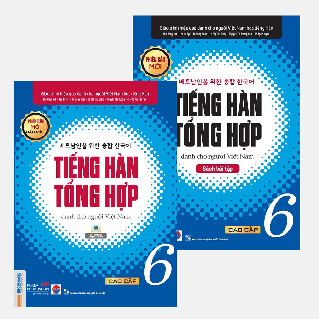 Sách - Giáo Trình Tiếng Hàn Tổng Hợp Dành Cho Người Việt Nam Cao Cấp 5 & 6 Phiên Bản Mới ( Lẻ Tùy Chọn + SBT )