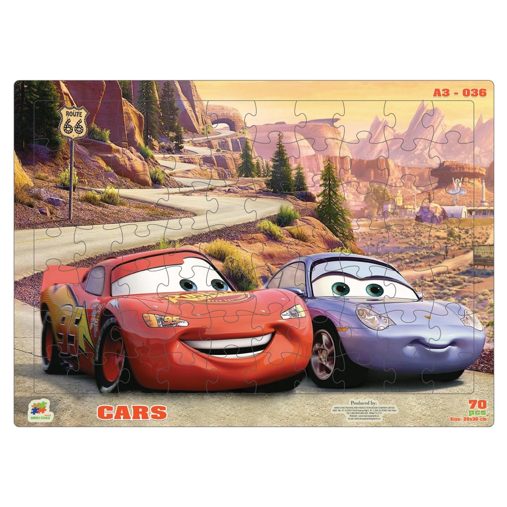 (Combo 3) Combo 05 Tranh Xếp Hình Minh Châu 70 Mảnh A3 Chủ Đề Hoạt Hình – Đồ Chơi Trí Tuệ Cho Bé Từ 3 Tuổi (26X36CM)