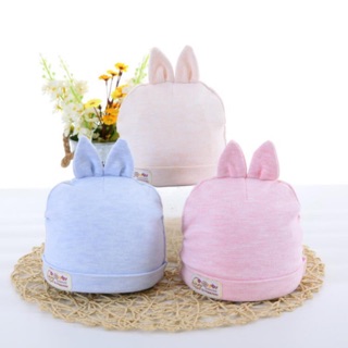 Nón cotton tai thỏ mềm mịn cho bé từ 2-5 tháng