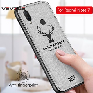 Ốp silicone phối vải hình nai cho Xiaomi Redmi Note 7 5 6 Pro Mi 8 Lite 9 Max 3 Mix 3 A2 Lite Mi A1 6X