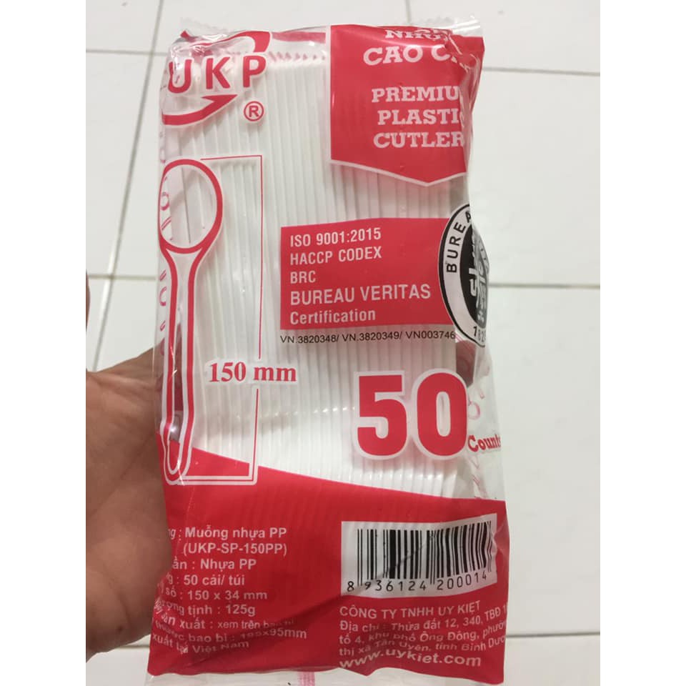 MUỖNG NHỰA CAO CẤP (set 50 cái)