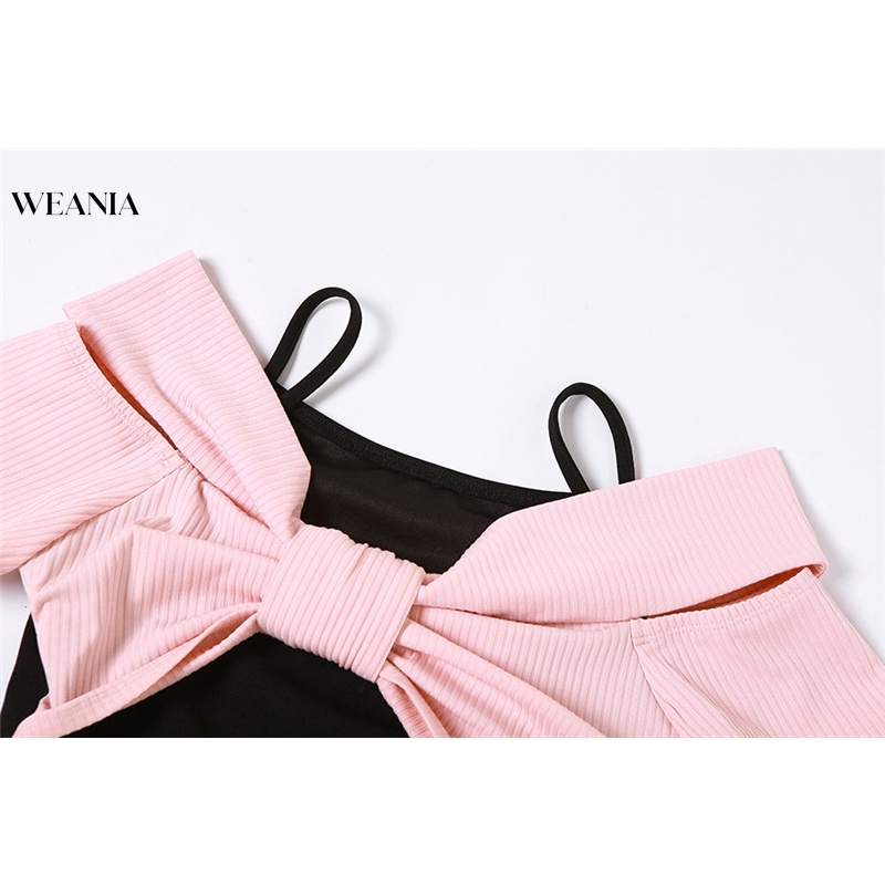 Đầm Tay Ngắn Phối Dây Xích Phong Cách Thời Trang Hàn Quốc Dành Cho Nữ