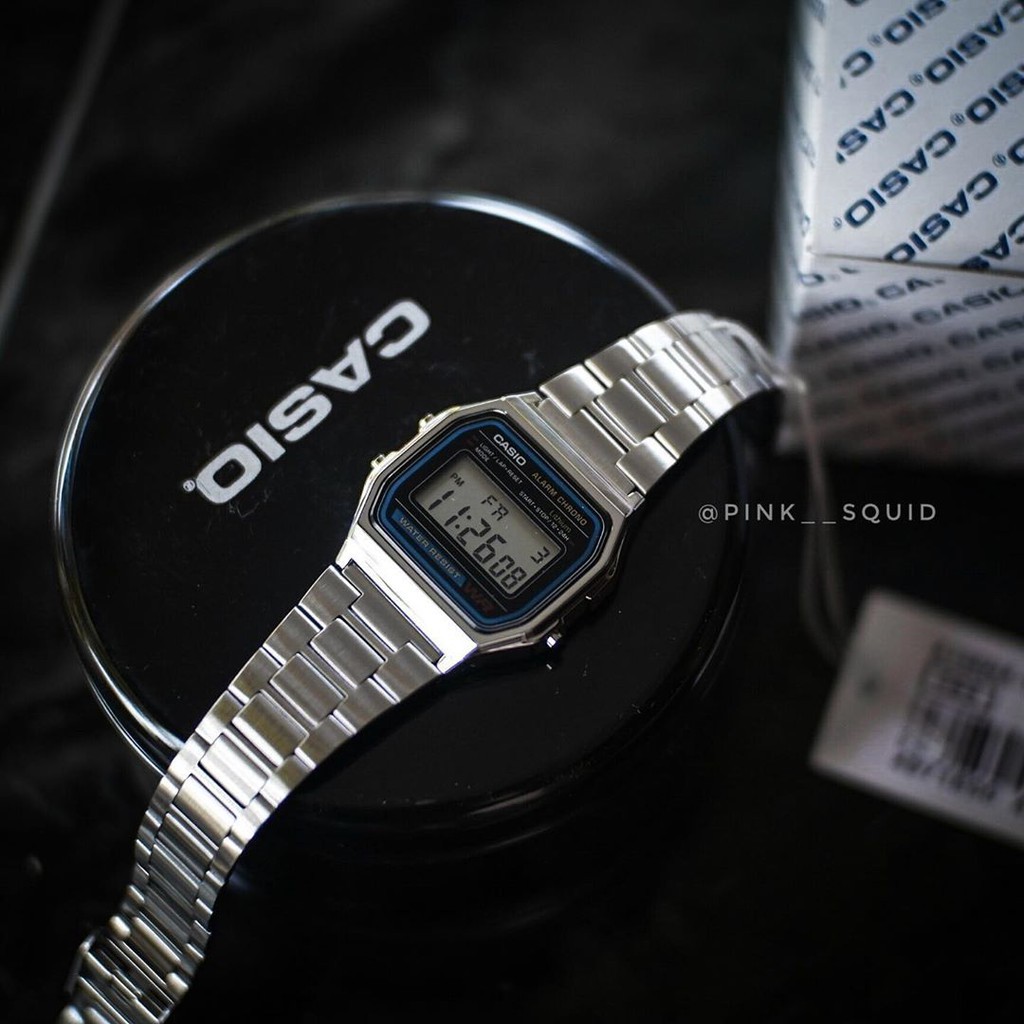 [ảnh thật] [ảnh thật] Đồng hồ nam casio A159-A158 Full box điện tử chống nước siêu cá tính và trẻ trung năng động