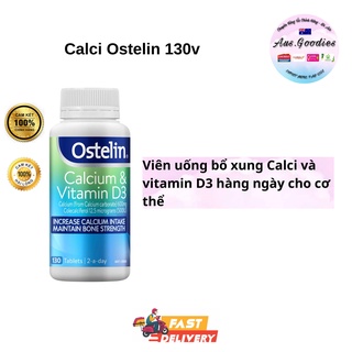 OSTELIN CALCI VITAMIN D3 130 VIÊN-Calci ostelin bầu 130v