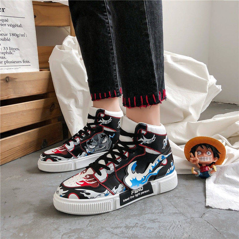 One Piece Anime High Top Thể thao Thông thường giày nam | BigBuy360 - bigbuy360.vn