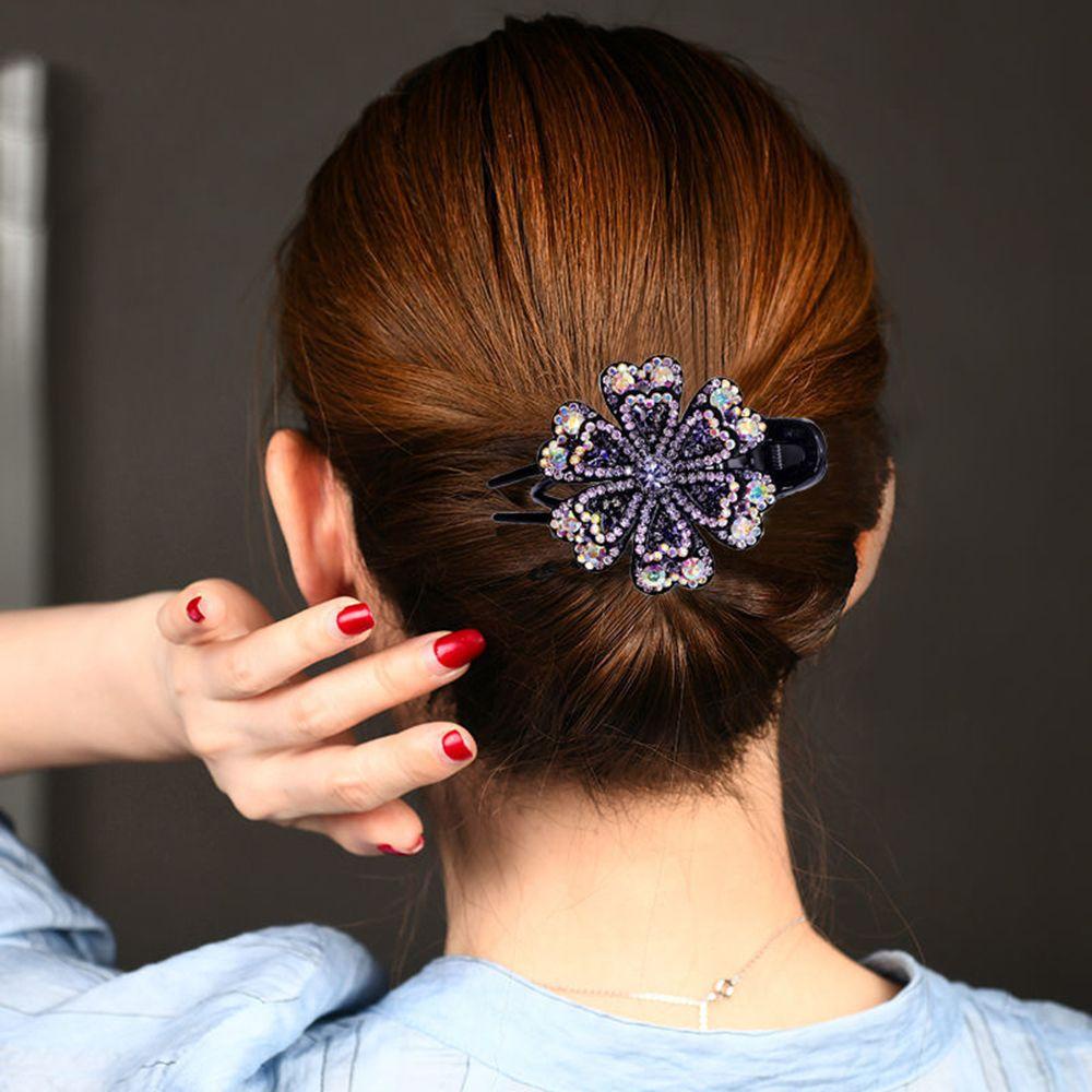 Kẹp Tóc Càng Cua Bằng Acrylic Phong Cách Vintage Thời Trang Giá Đỡ