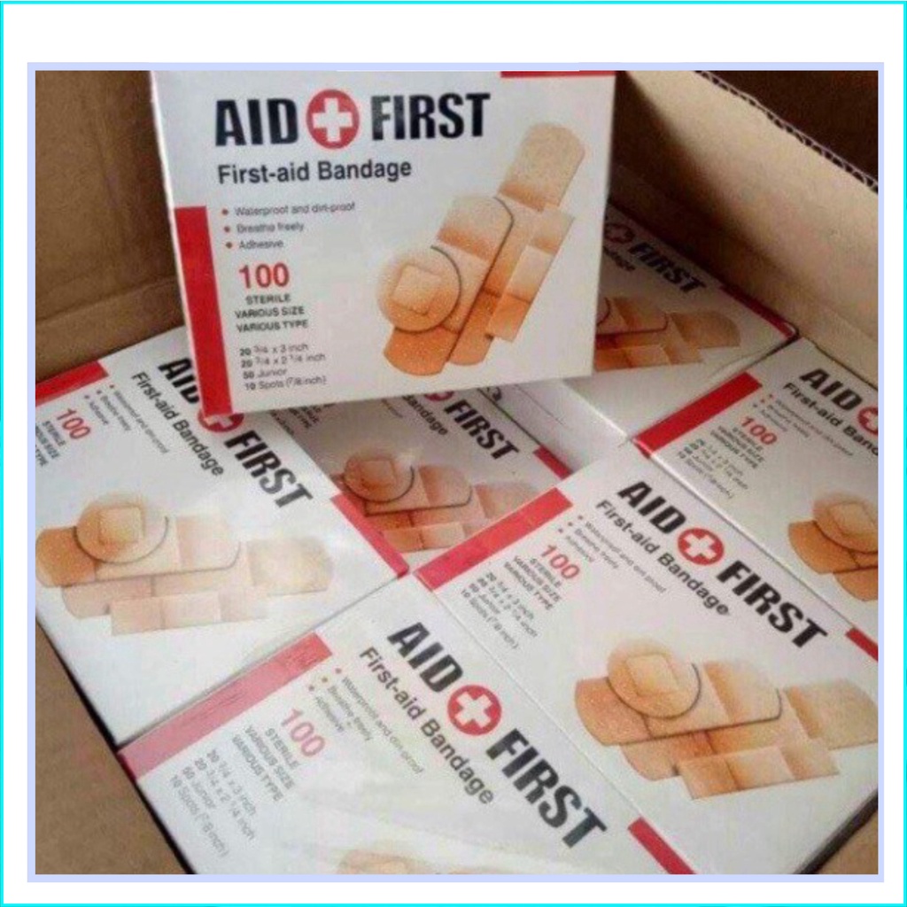 HỘP 100 MIẾNG URGO DÁN VẾT THƯƠNG AID FIRST CAO CẤP [HÀNG LOẠI 1]