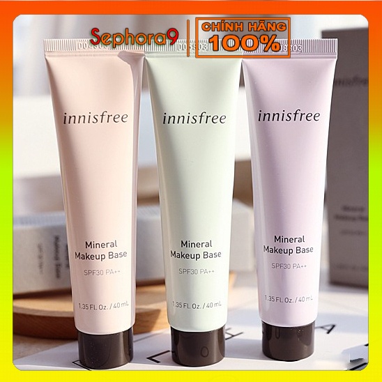 Kem lót Innisfree Mineral Makeup Base SPF30 PA+++ tác dụng 4in1 cấp ẩm cho da 40ml