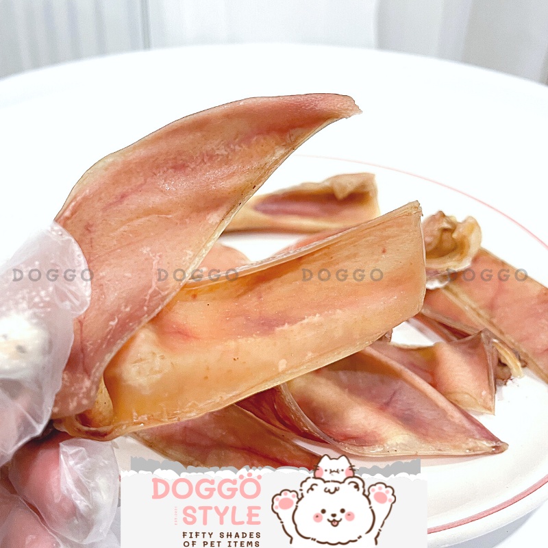 Treat Bánh Thưởng Cho Chó Tai Heo Sấy Khô DOGGOSTYLE Homemade Giúp Sạch Răng Không Chất Bảo Quản 50G