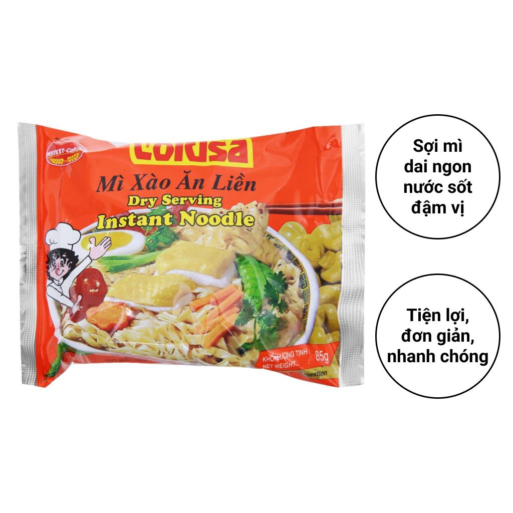 Thùng 30 gói mì xào colusa Miliket 85g