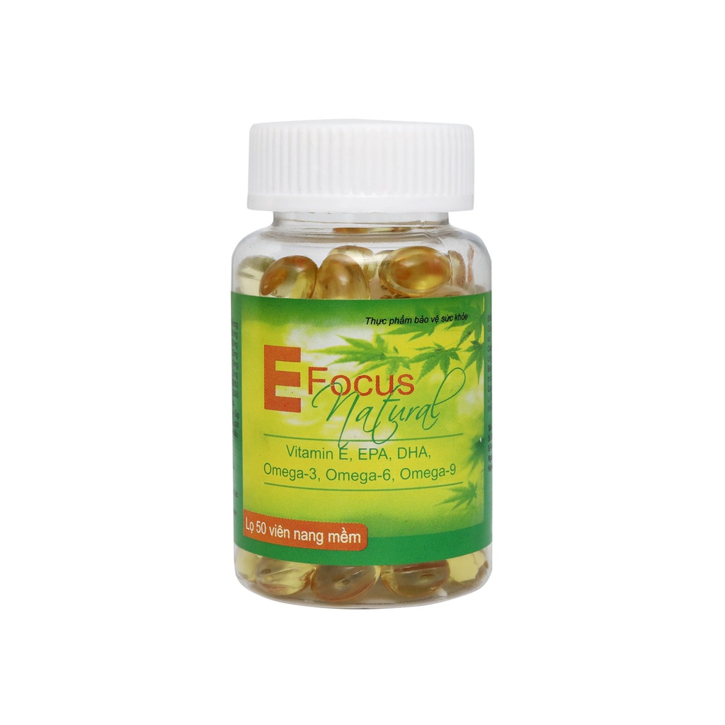 Vitamin E tự nhiên - E Focus Natural - làm chậm lão hóa, nuôi dưỡng da và tóc, điều hòa nội tiết tố