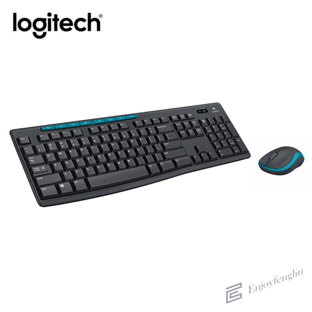 USB Wireless Logitech MK275 Keyboard 1000 DPI Optical Ergonomic Mouse kit