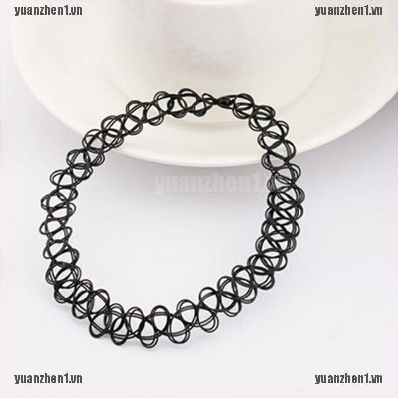 [YUANZHEN1] Vòng Cổ Co Giãn Hình Xăm Hippy Cổ Điển