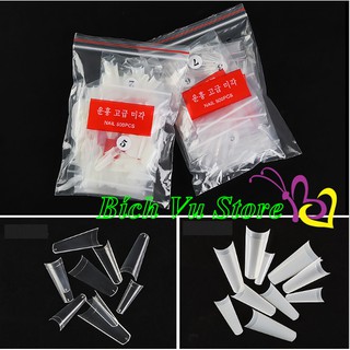 Móng nối hình thang 100c/10size/bich/20k