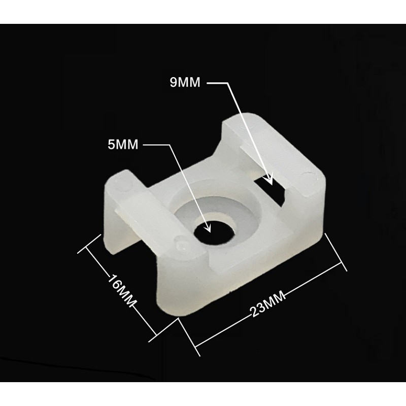 Bịch 100 miếng gắn dây rút nhựa trắng và đen
