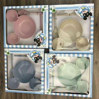 SÉT BÁT TẬP ĂN DẶM MICKY CHO BÉ