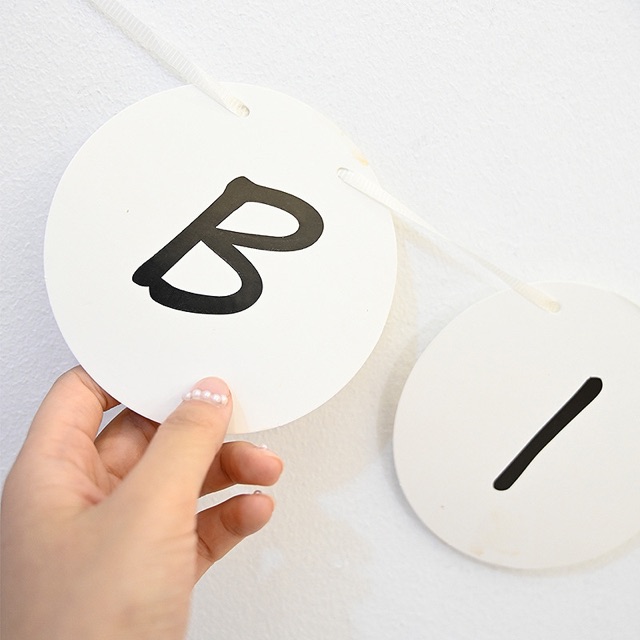 Dây cờ happy birthday phong cách Korean