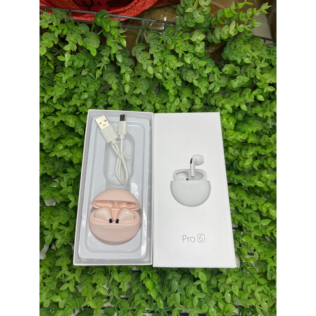 Tai Nghe Bluetooth Pro 6 HD Store Khử Âm Chống Ồn Định Vị, Tai Nghe Bluetooth Android Pro 6 Cho Samsung Và Ios.