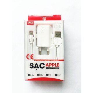 2 combo Củ Sạc + Cáp Sạc Lightning Bagi CE-I51Z Cho iPhone