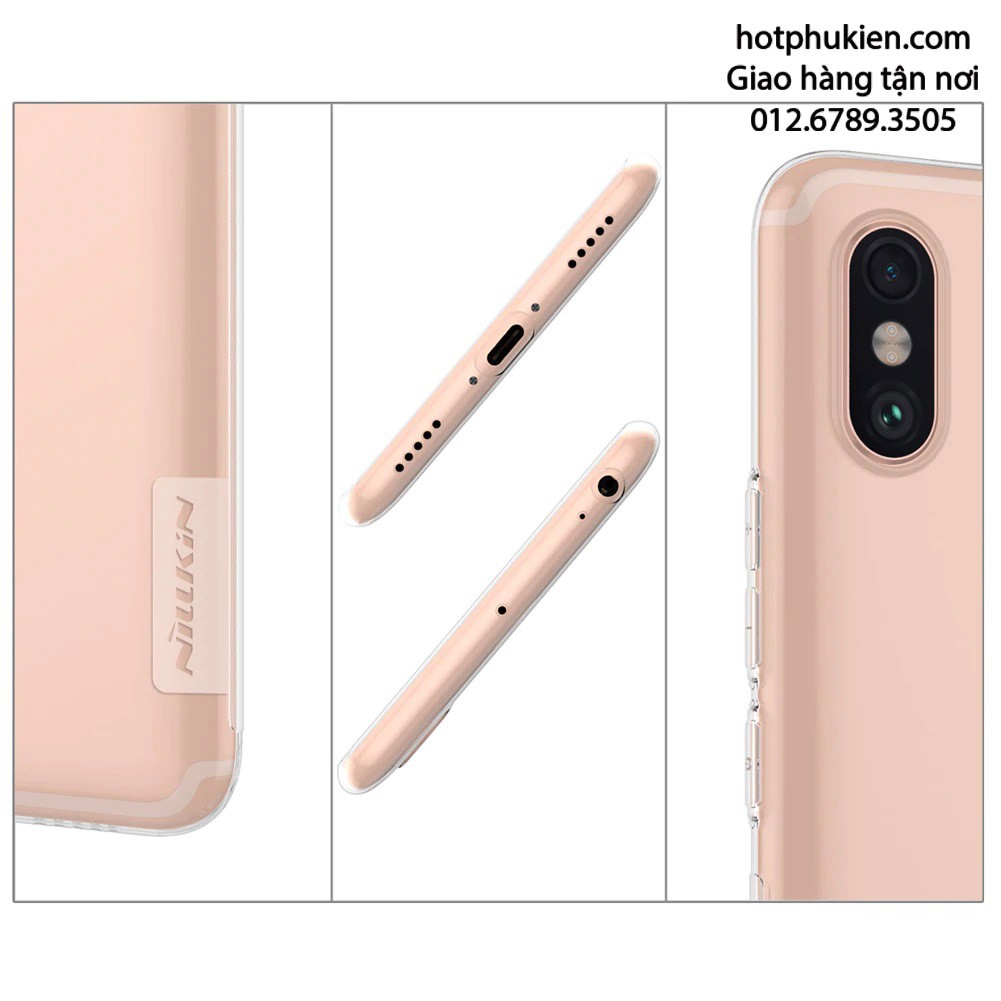 Ốp lưng dẻo Xiaomi Mi Max 3 Nillkin mỏng 0.6 mm (tặng kèm Túi chống nước cao cấp IPx8) - Phân phối HotPhuKien