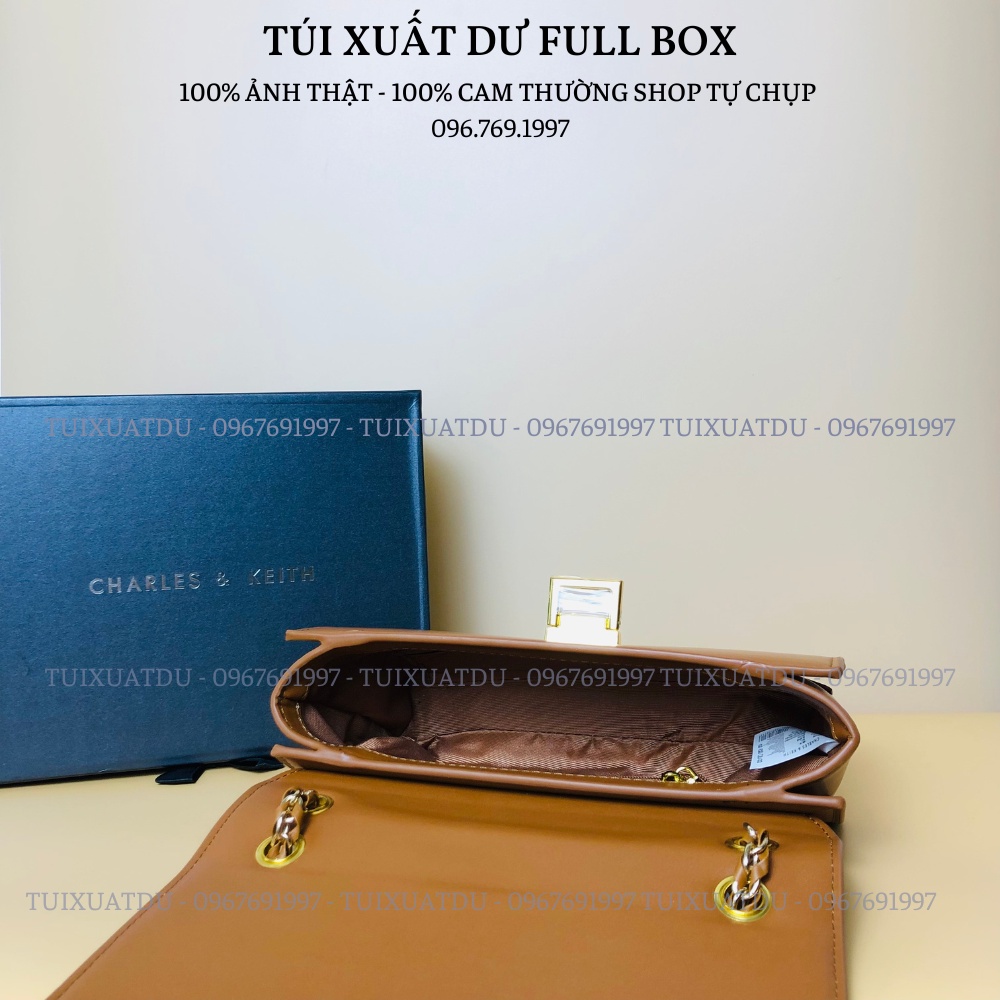 Túi cnk xuất dư đeo vai đeo chéo kẹp nách nữ nắp gập phom hình chữ nhật thời thượng chất da pu trơn