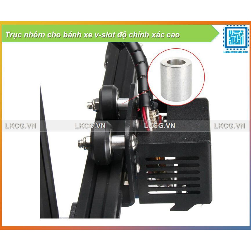 Trục nhôm cho bánh xe v-slot độ chính xác cao