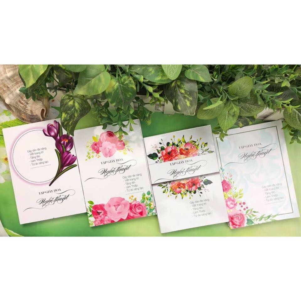 Tập giấy hoa 200 trang