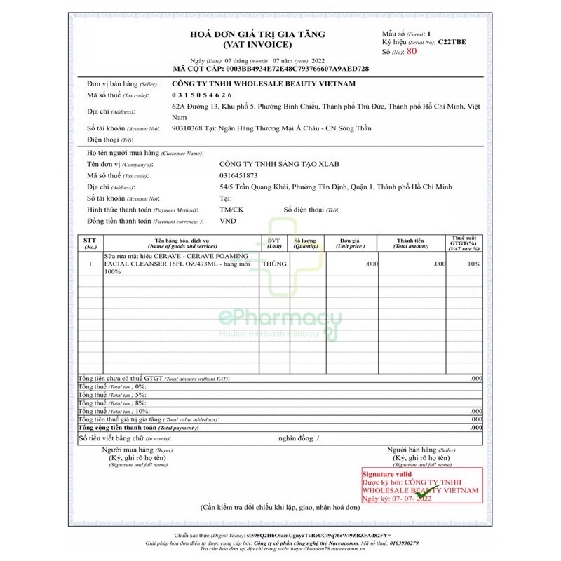 Sẵn Sữa rửa mặt cerave 88ml bản pháp/mỹ