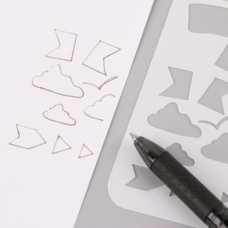 Bullet Journal Stencil Set Plastic Planner DIY Drawing Template Diary Craft